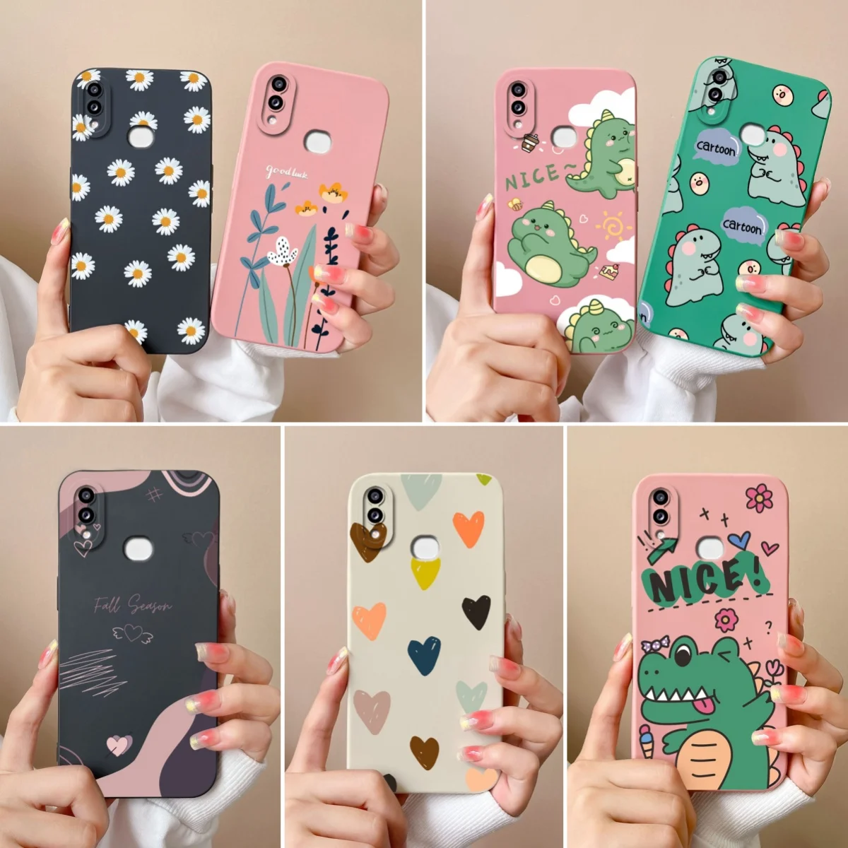 For Samsung Galaxy M01S Case Lovely Dinosaur Silicone Soft Cases Shockproof Phone Back Cover For Samsung Galaxy M01 S Funda Capa