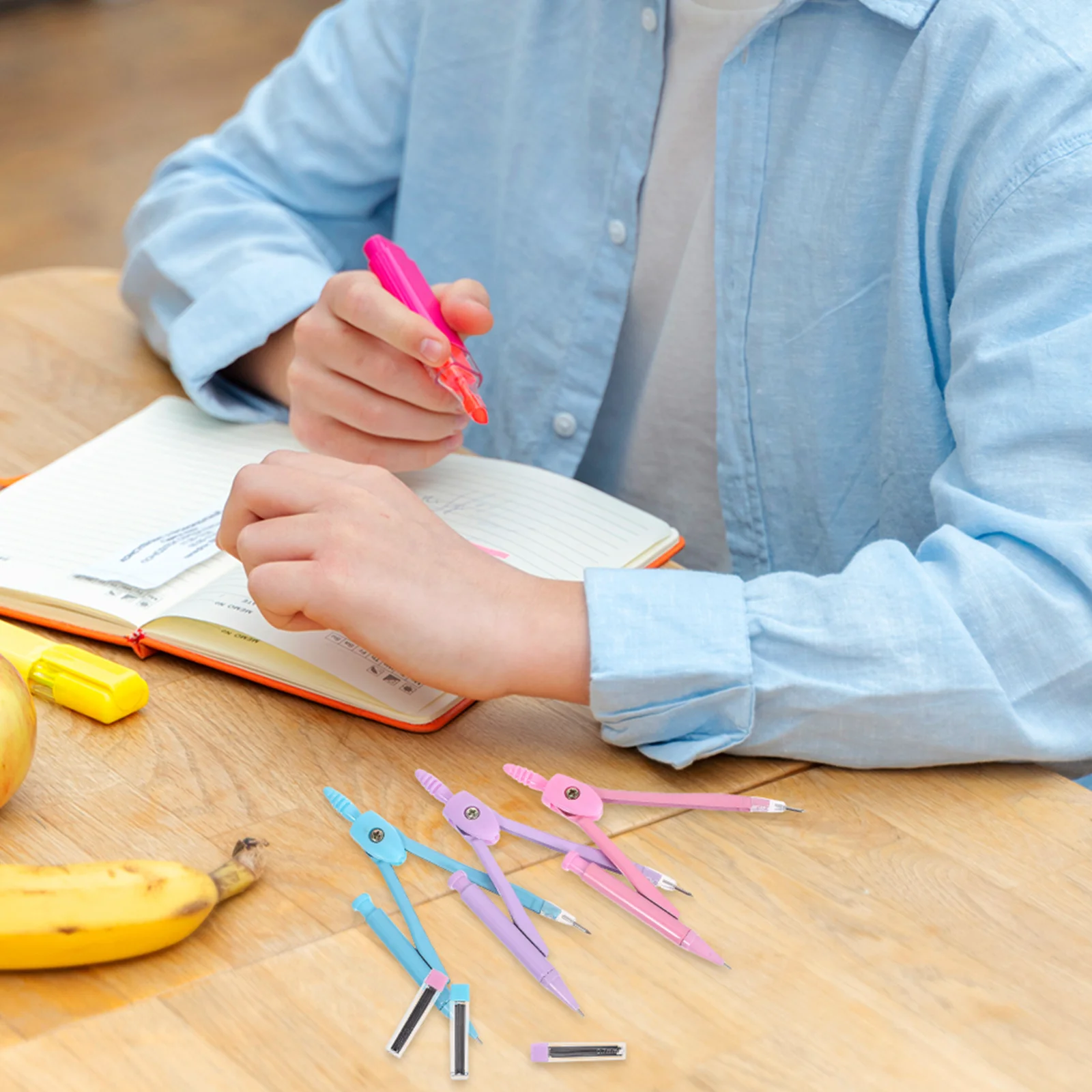 3 مجموعات من البوصلة المعدنية، أداة رسم هندسية احترافية للطلاب، المكتب المدرسي، المنزل، تصميم سهل التشغيل #6