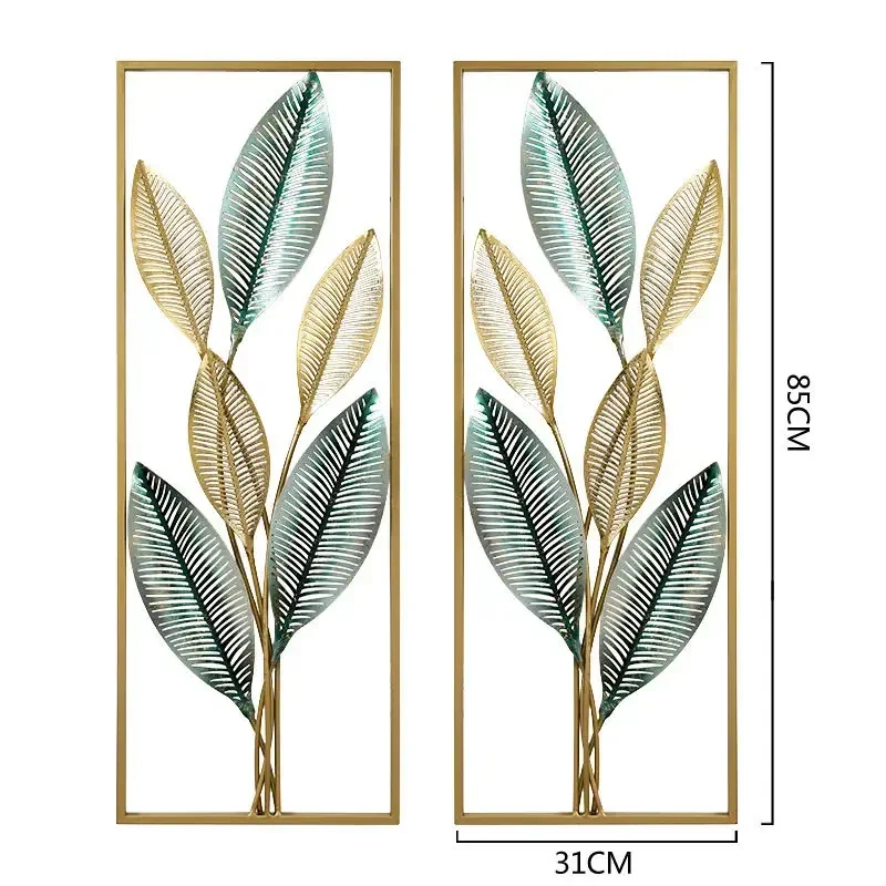 

Nordic Wrought Iron Plants Flowers Mural Ornaments Office Study Room Wall Sticker Crafts Home Background Wall Hanging Decoration