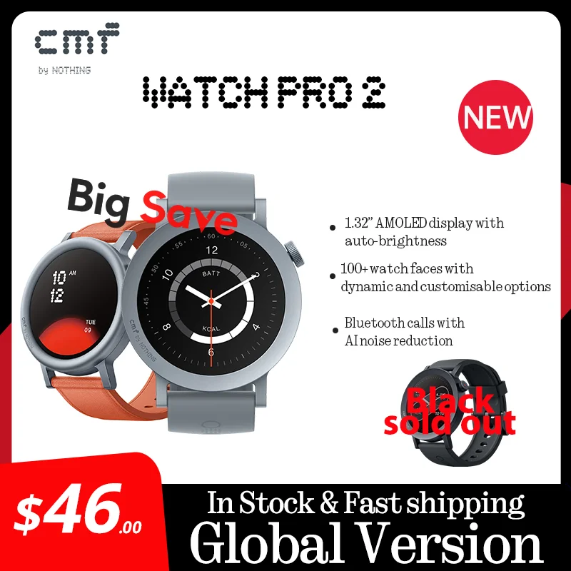 Global Version CMF by Nothing Watch Pro 2 1.32