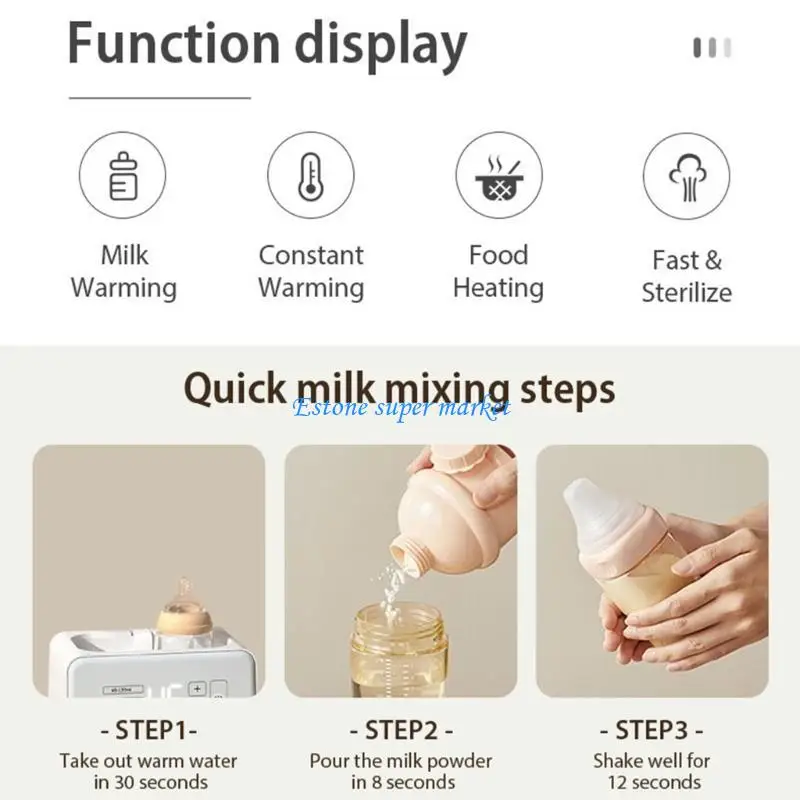 090B Baby Feeding Bottle Warmer Multifunctional Quick Heating Complementary Heater Breastfeeding Milk Warmer