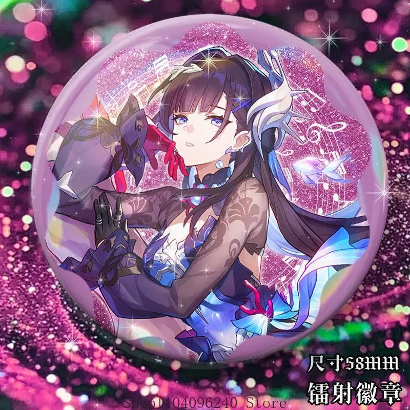 Honkai:Star Rail Cerydra Helektra เกมอะนิเมะคอสเพลย์ปุ่ม Pin น่ารักอะนิเมะ Tinplate เข็มกลัด Badge สําหรับกระเป๋าเป้สะพายหลังอุปกรณ์เสริม