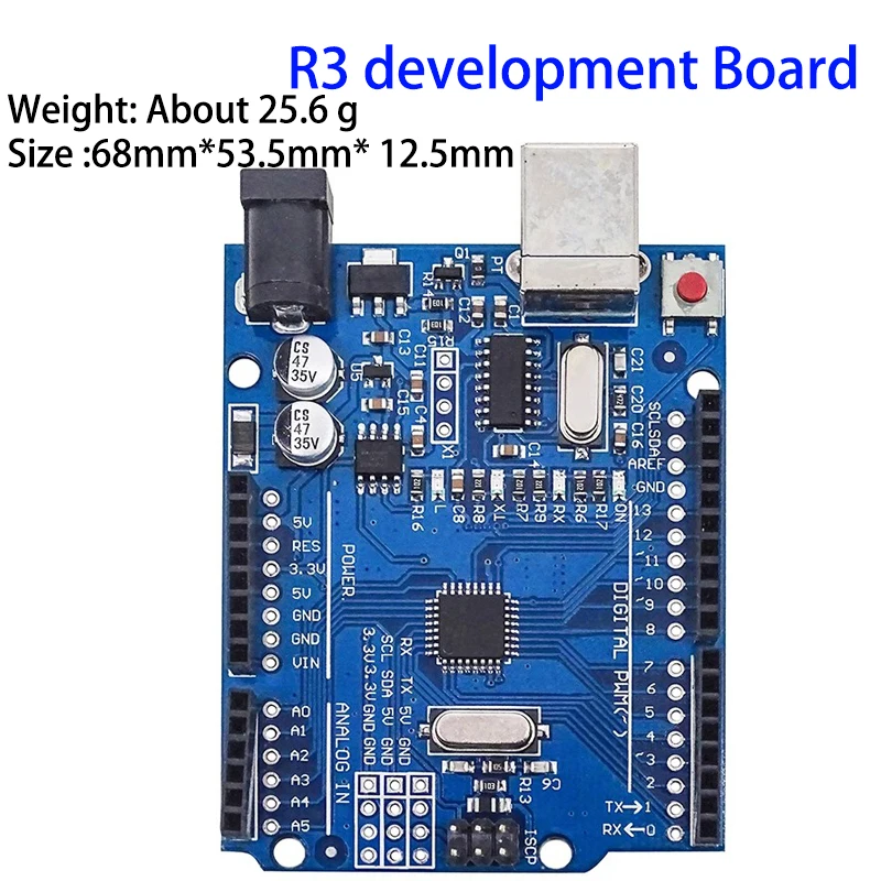 1PCS/LOT high quality UNO R3 (CH340G) MEGA328P for Arduino UNO R3 + USB CABLE ATMEGA328P-AU Development board 16Mhz TYPE-C