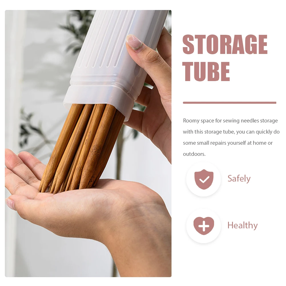 

5Pcs Sewing Needle Holder Large Capacity Portable Needle Storage Tube for Knitting Embroidery Tools Outdoor Craft Projects