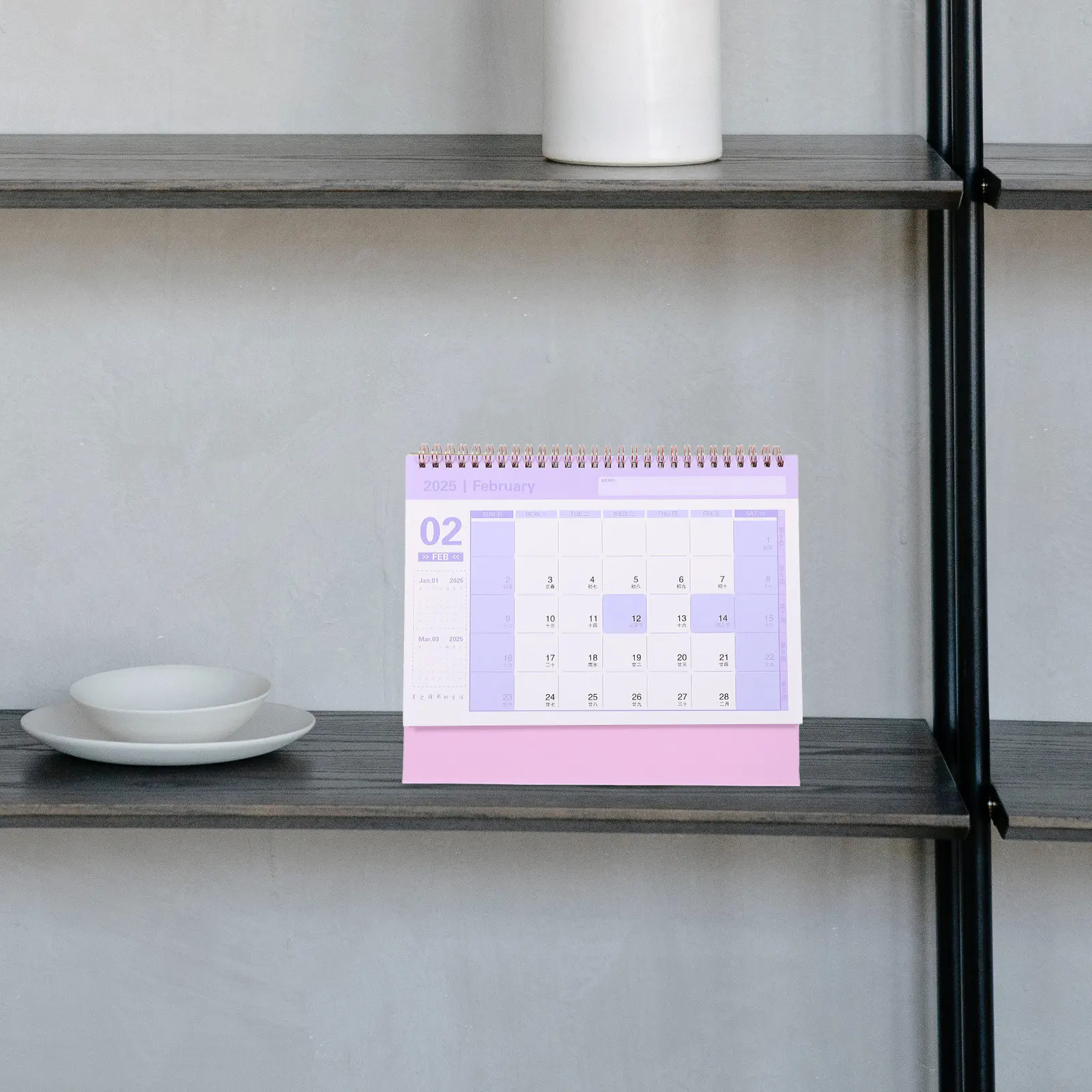 2024-2025 Desktop Flip Calendar Standing Small Desk Calendar from Jul 2024 to Dec 2025 Office Home Desk Planner Scheduled Notes