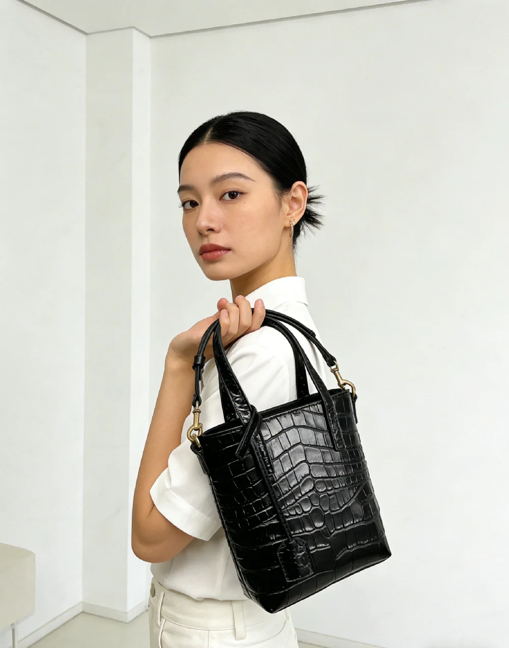 

Woman Handbag Fashion Women Genuine Leather Bag Shoulder Strap Handbag Casual Handbag mini tote shopping bag Purse
