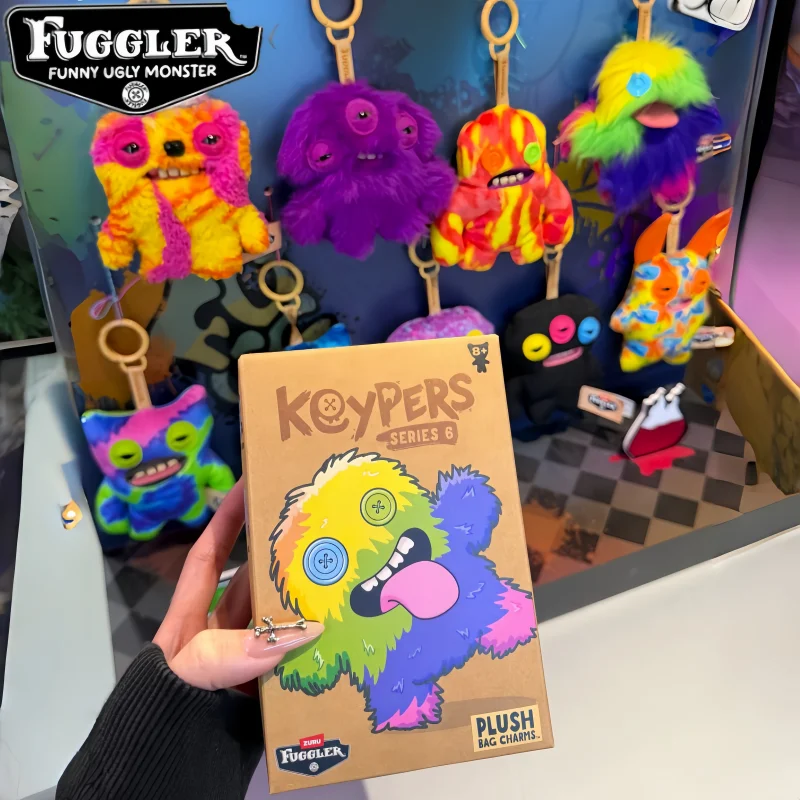 

Genuine Fuggler Ugly Teeth Monster Keyper Series Blind Box Bag Charms Trendy Keychain Mystery Box Doll Desktop Decor Toy Gifts
