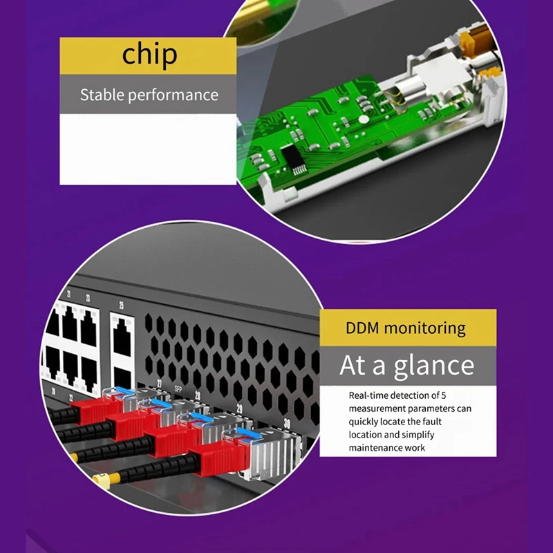 Fibre Gigabit Wrechargeable Tech, Monomode Tourists, 40NORLC 1310Nm, Compatible avec plusieurs types de commutateurs, 1.25G