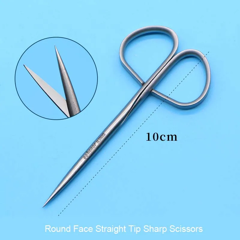 Twisted Handle Tissue Separating Scissors Peeling Scissors Eyelid Ophthalmic Surgical Scissors Fine Scissors Beauty Tools