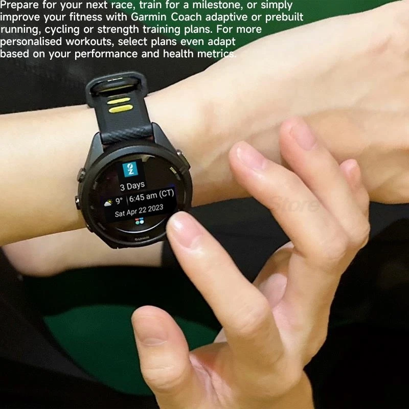 ساعة ذكية للجري Garmin Forerunner 265، شاشة AMOLED ملونة، مراقبة التدريب وانصراض الاسترداد Garmin Smartwatch 265S #2