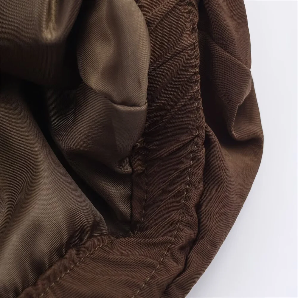 Jesienna nowa damska luźna kurtka z długim rękawem w prążki, w stylu casual.