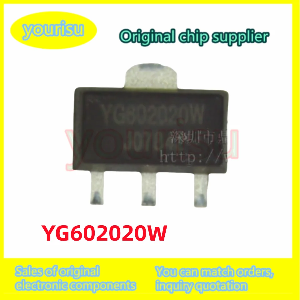 10Pcs/Lot Original YG602020W YG602020 SOT-89 10MHzto 6000MHz 5G Power Amplifier Gain Amplifier Low Noise Tube