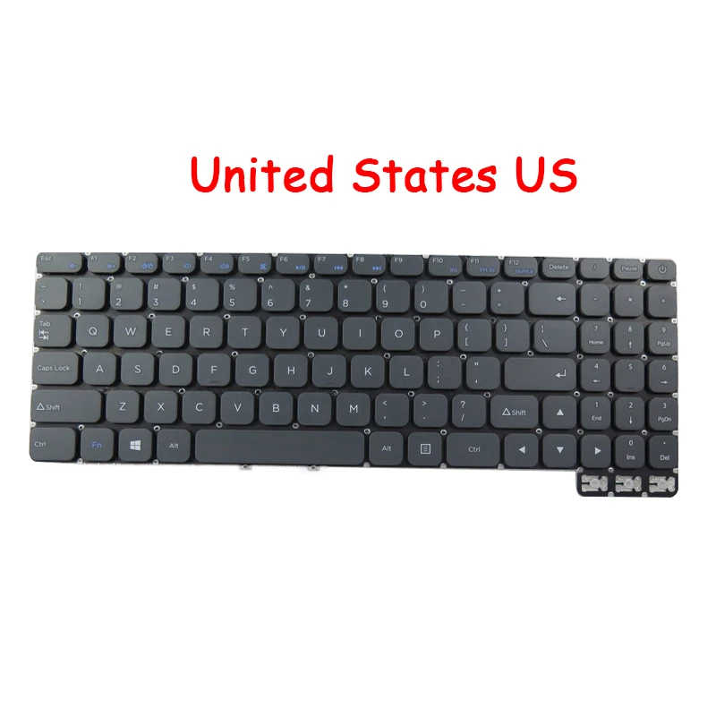 

Laptop Keyboard For Gateway YXT-91-39 SCDY3402001 MB3402002 XK-HS420 15.6 Ultra Slim Notebook Keyboard English US Black/Gray New