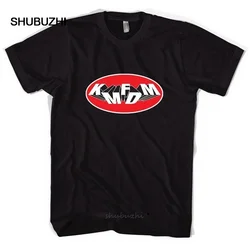 Funny Men T Shirt White T-shirt Black Tee KMFDM Oval Logo T-shirt Hip Hop Clothing Cotton Short Sleeve Plus Size Top Tee