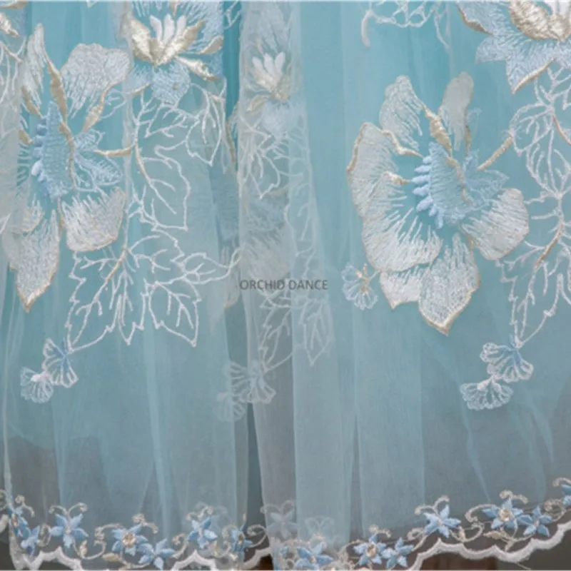 Moda profesional para niñas, trajes de Ballet azul