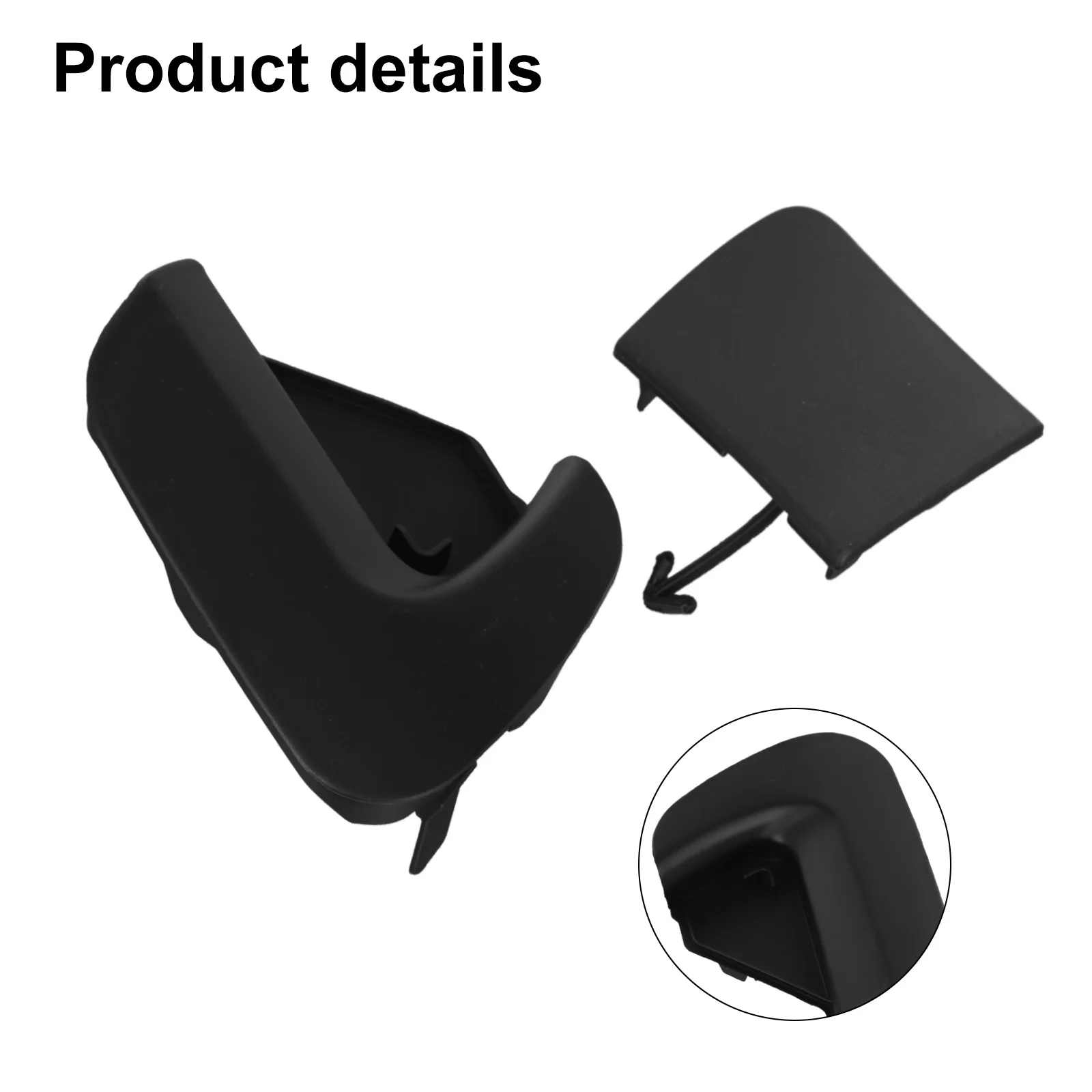 Custom Fit Front Bumper Tow Hook Cover for Toyota For Yaris LE (2012 2014) Direct Replacement Parts Two Pieces