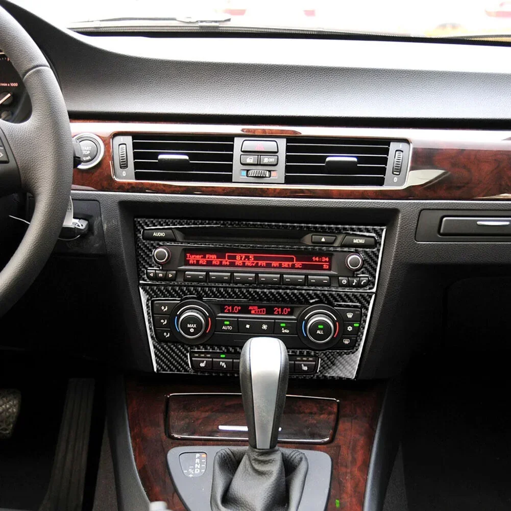 

37) Improve the Aesthetics of Your For BMW 3Series E909293 20052012 with Carbon Fibre Interior AC Control Panel Trim