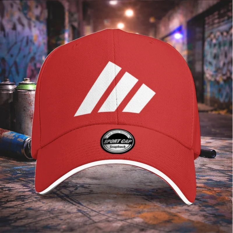 Adjustable Baseball Cap with Tape Closure, Lightweight Round Cap, Funny Text or Floral Print, Machine Washable