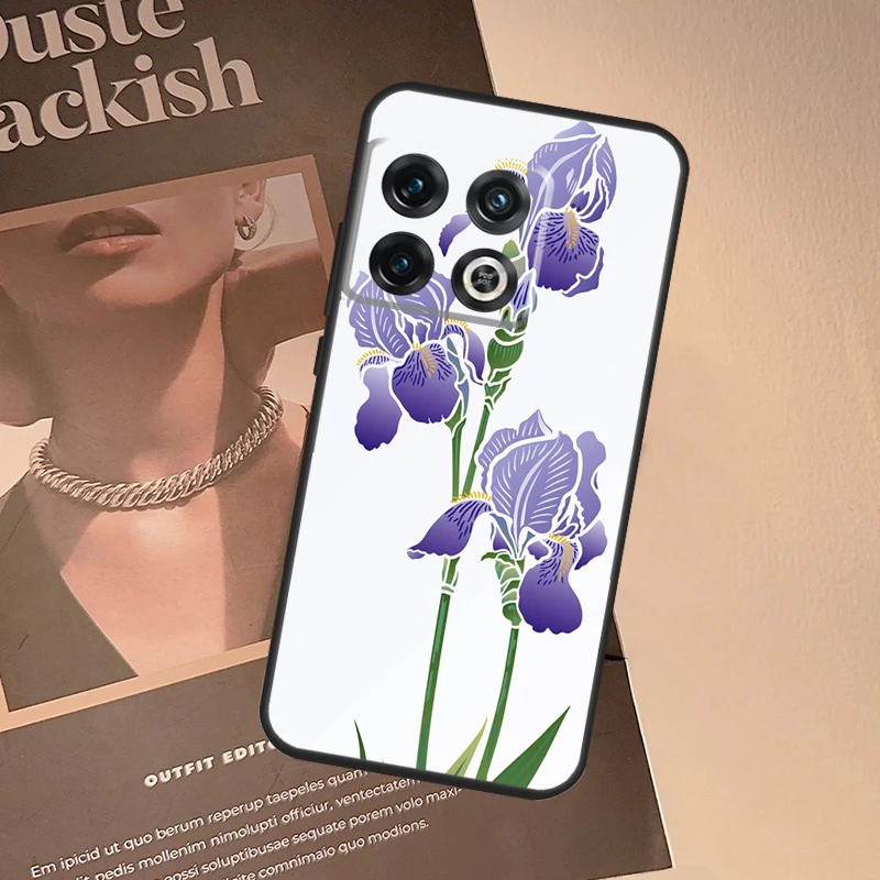 القزحية الأرجواني زهرة المائية الحال بالنسبة OnePlus 15 13 13R 13T 12 12R 11 10 10T 8T Nord CE 4 2 3 Lite N20 N30 Nord 5 غطاء #4