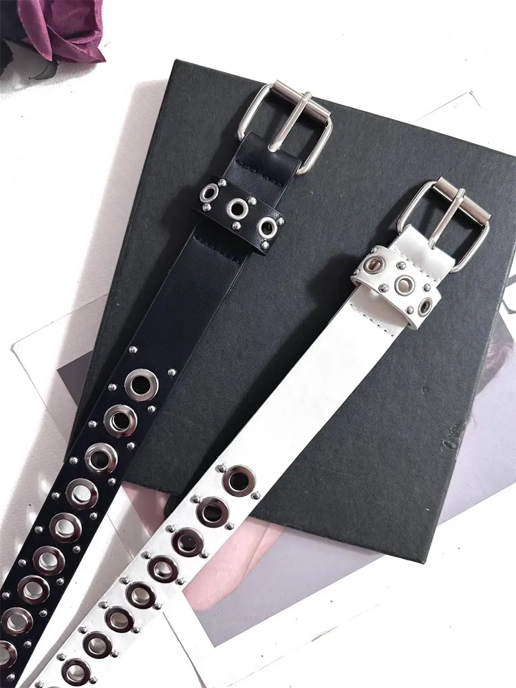 ผู้หญิง Vintage Hollow Out PU หนัง Punk Corset หญิง Cummerbund Coat เข็มขัดชุด Decration เข็มขัดกว้าง J1499