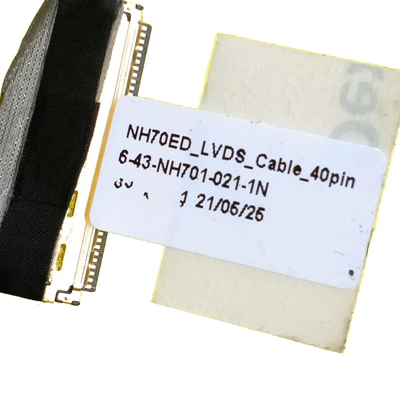 Replacement Laptop LCD LED Flex Cable For Clevo NH70 6-43-NH701-021-1N 40pin