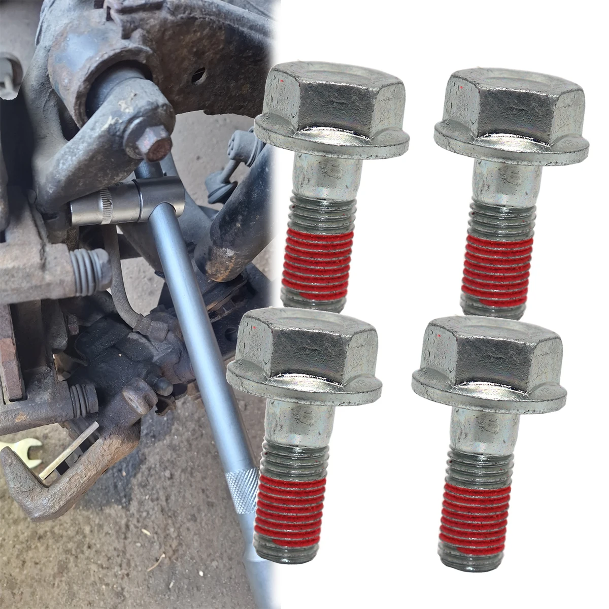4pcs Left Rear Right Brake Caliper Slider Guide Pin Securing Bracket Disc Bolts Replacement Parts For Lexus CT200h RX350 GSU35