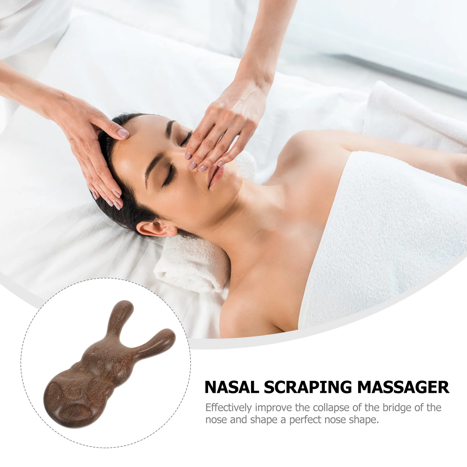 

Nasal Scraping Massager Acupuncture Points Tool Small Comb Body Eyes Wood Portable Mini Face Gua Ergonomic Design Promote