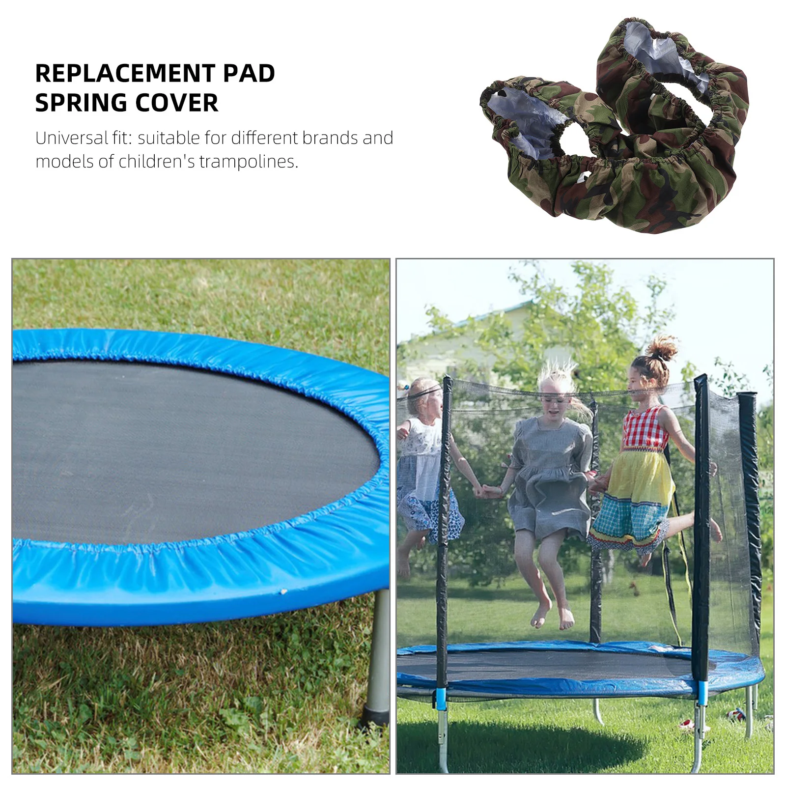 

Children Trampoline Safety Cover Soft Foam Edge Cushion Waterproof Easy Install Universal Exercise Fun