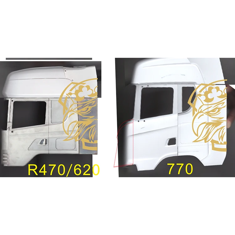 Simulation Model Car Decoration UV Stickers for 1/14 Tamiya RC Truck Dump Truck Scania 770S R620 730 Parts