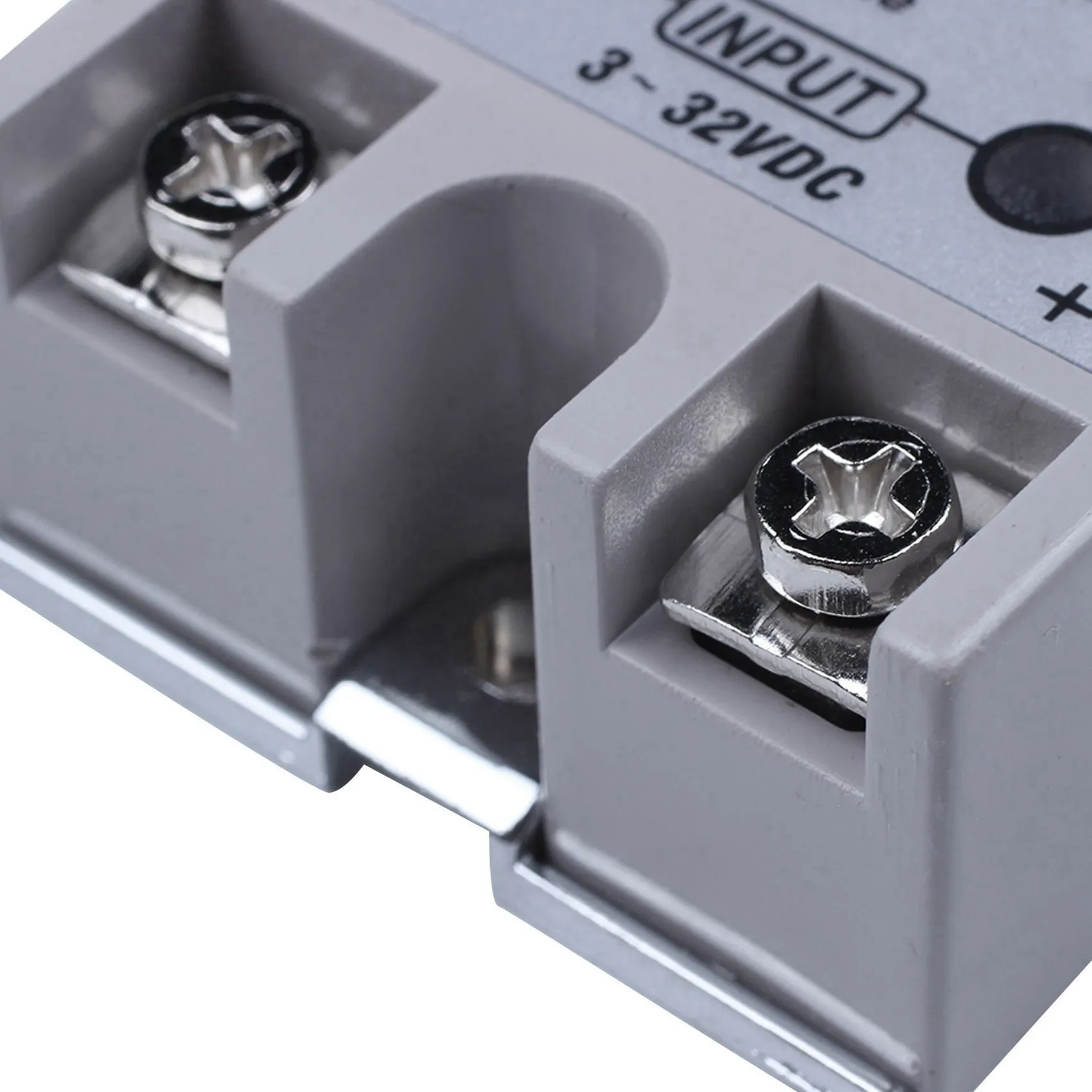 #415F Single Phase Solid State Relay DC-DC SSR-40DD 40A DC3-32V DC5-60V White+Silver (White+Silver)