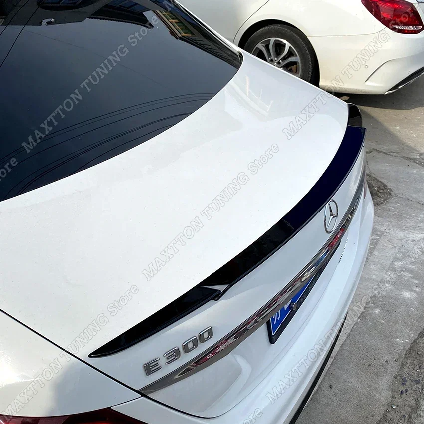 New Rear Trunk Roof Spoiler Wings Car Accessories For Mercedes Benz E Class W213 E200 E300 E320 E63 2016-2023 Gloss Black/White