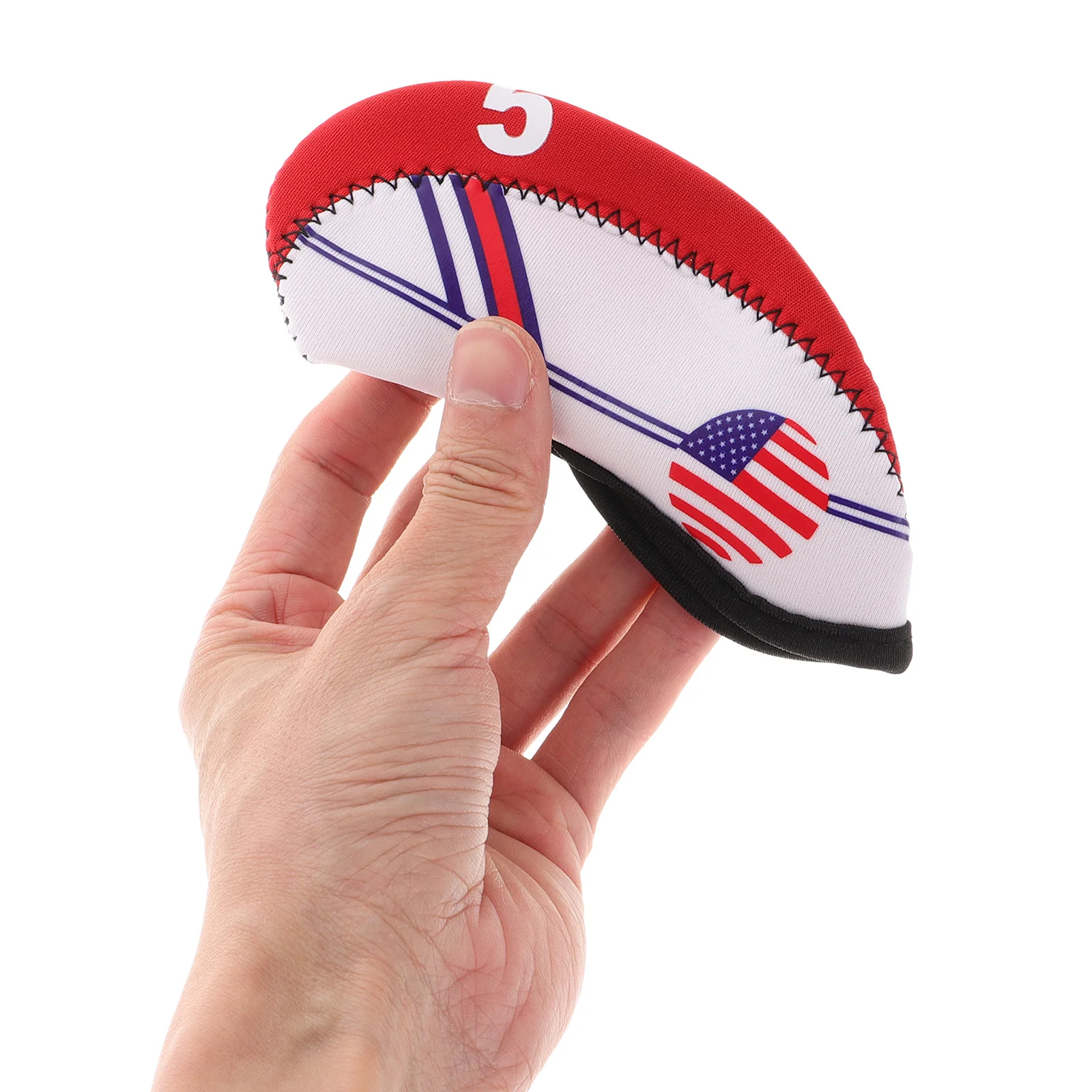 10 قطعة أغطية رأس نادي الغولف أغطية الحديد النيوبرين حماية مقاومة للماء لسائقي مكاوي الغولف غطاء مضرب الغولف