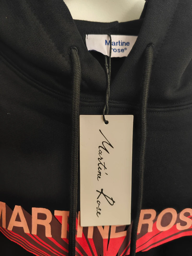 ريد مارتين روز المتدفقة الظل طباعة هوديي بلوزات الشتاء السوداء الرجال النساء جودة عالية فضفاض الرباط مقنعين البلوفرات