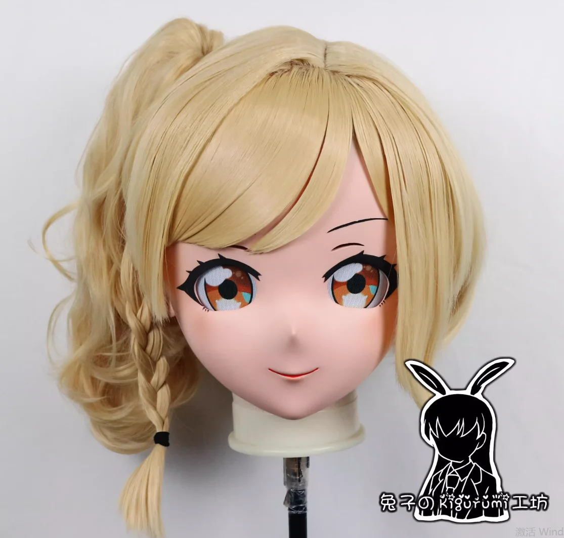 

(RB28010)Customize Full Head Quality Handmade Female/Girl Resin Japanese Anime Cartoon Character Kig Cosplay Kigurumi Mask
