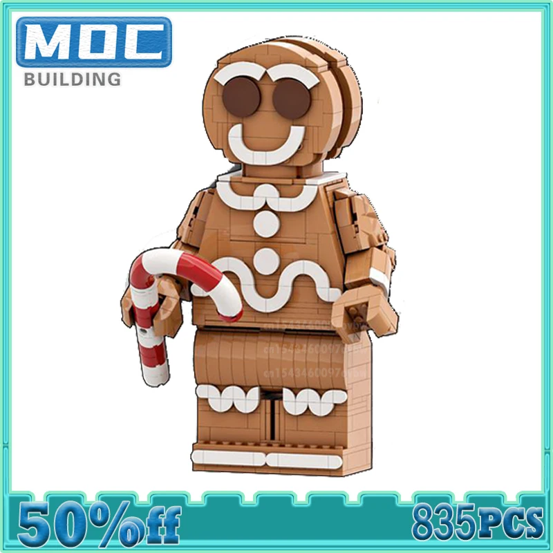 

MOC Building Blocks Christmas Series Gingerbread Man Bricks DIY Festival Scene Model DIY Assembly Creative Toys Xmas Gifts