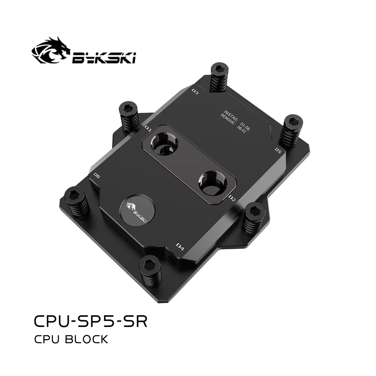 

Bykski CPU Liquid Water Cooling Block Cooler for AMD SP5 CPU-SP5-SR