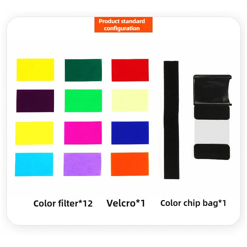 2 Set 12 Colors SLR Cameras Flash Diffuse Gels Filter Transparent Color Balance Lighting Filter Kit for Photo Studio Accessory