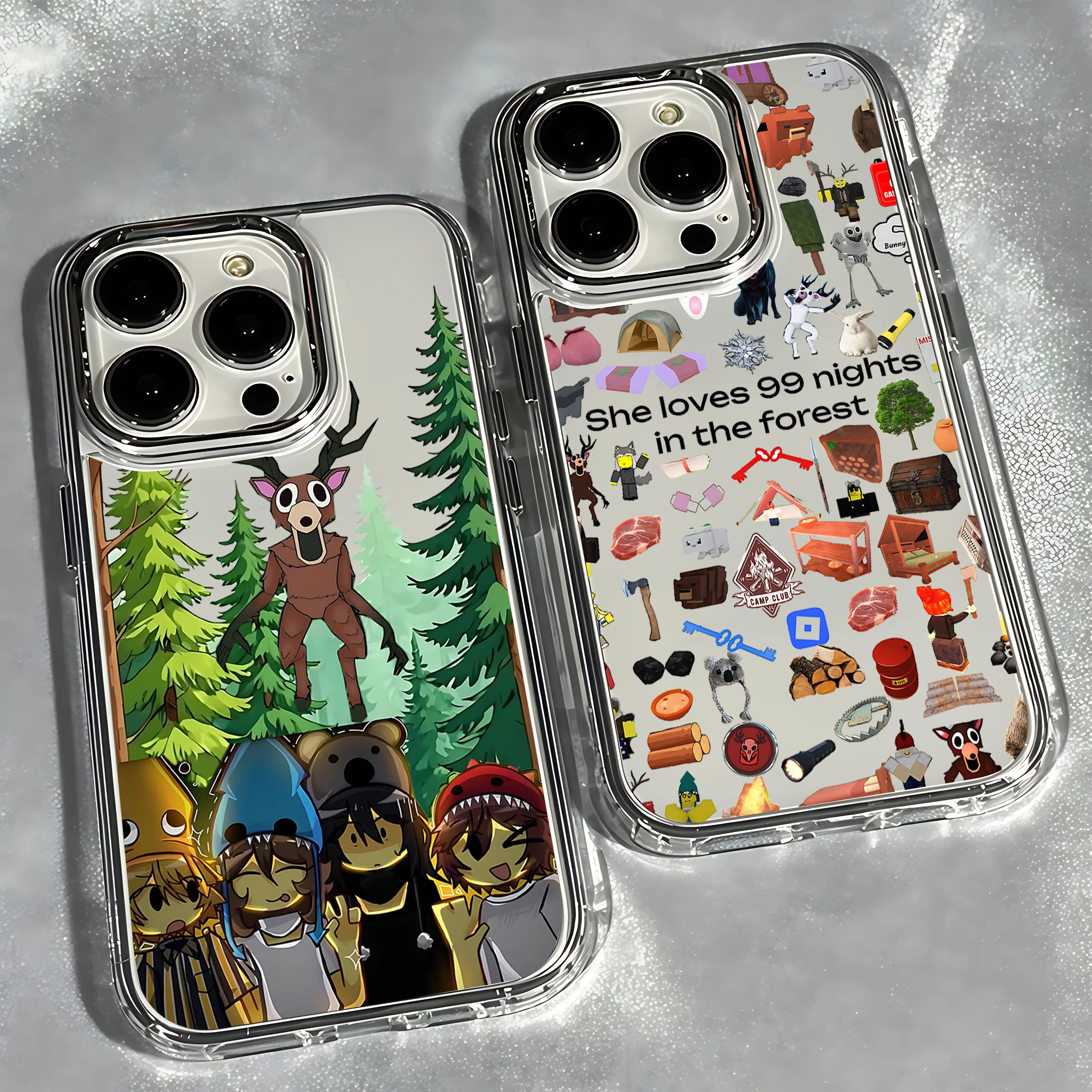 99 Nächte im Wald Handyhülle für iPhone 17 16e 16 15 14 13 12 11 mini Pro Max X XR XSMAX 8 7 Air Plus Transparent Weich