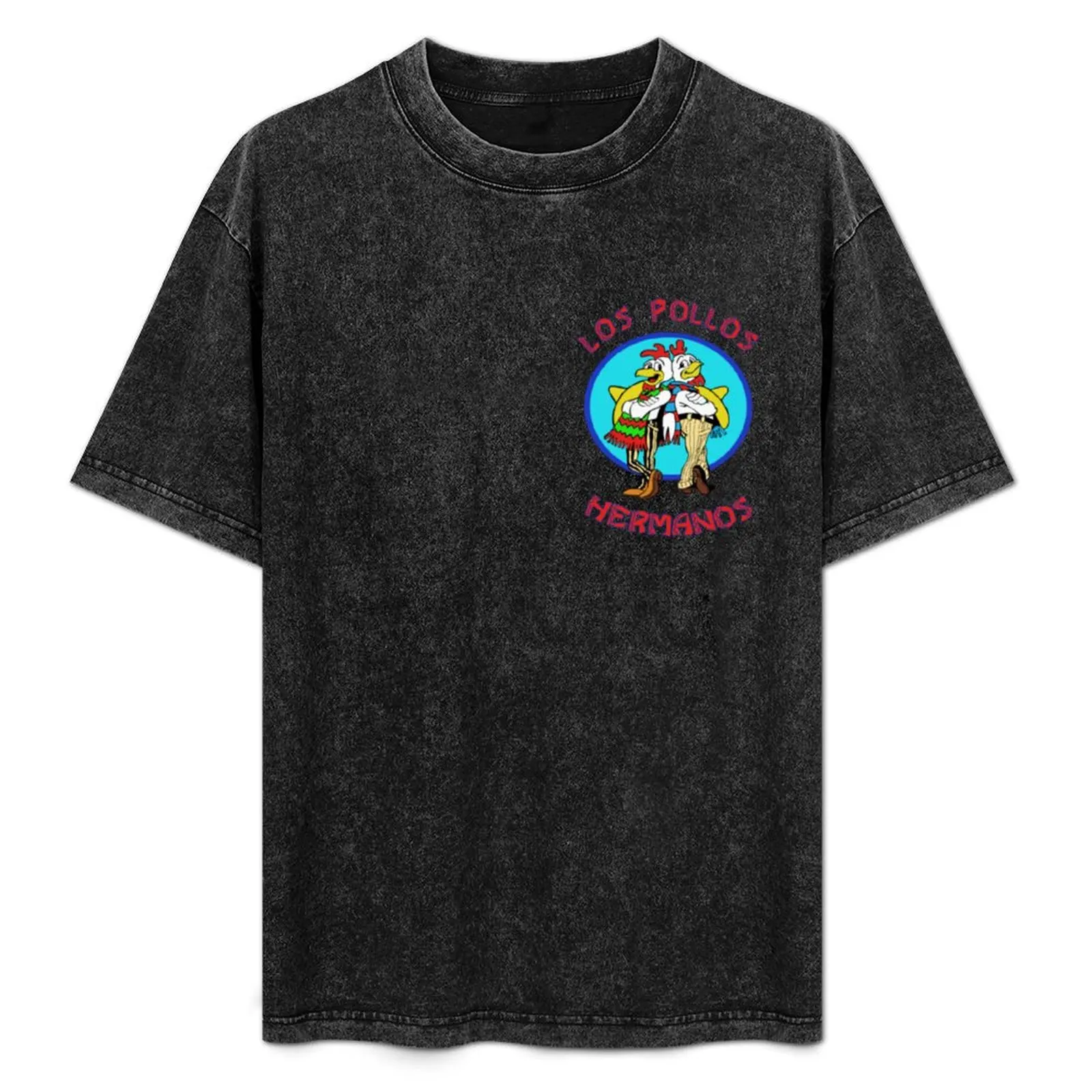 Breaking Bad Los Pollos Hermanos Back To Back Portrait Logo T-Shirt Plus Size Comfort Fit Tee
