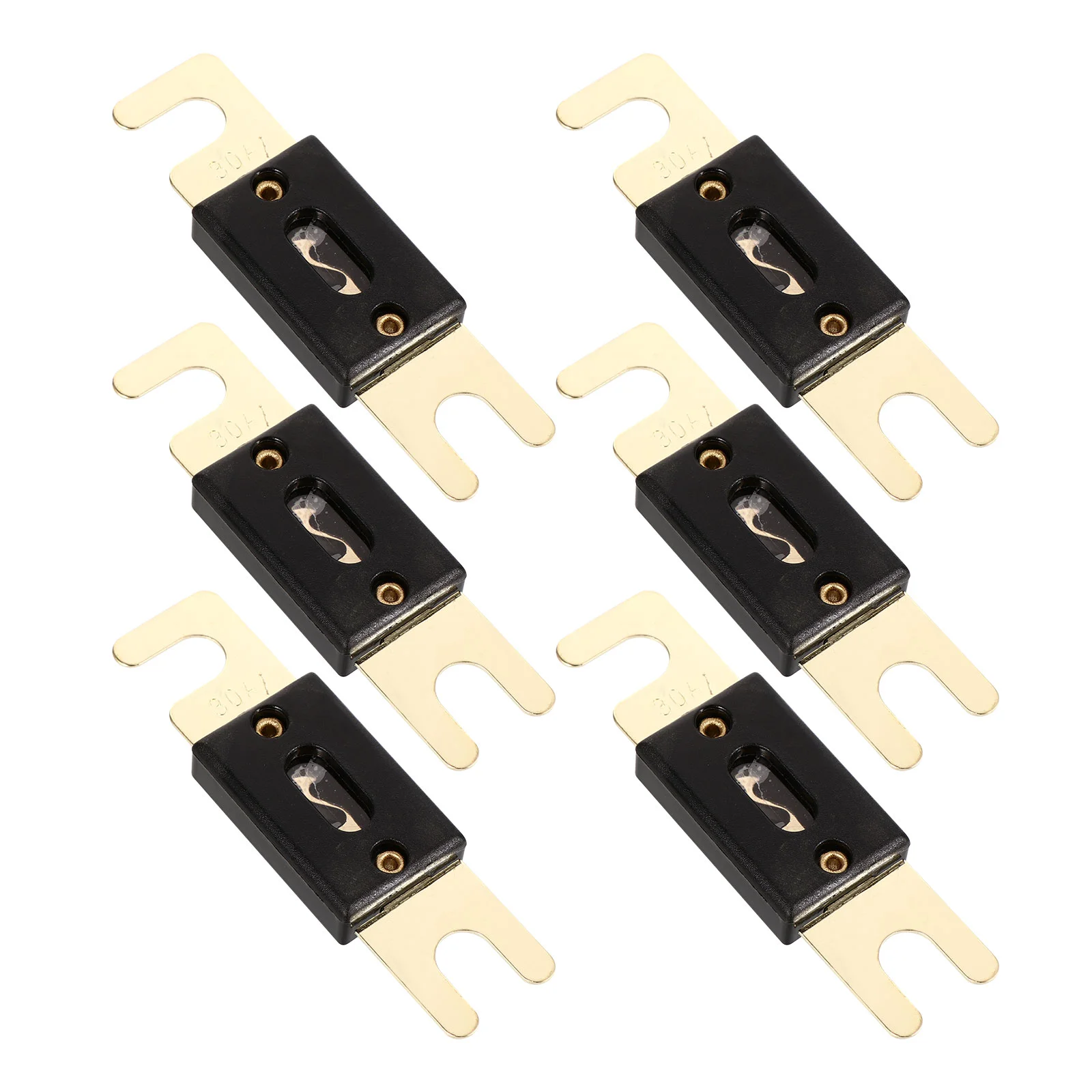 6 Pcs Fuse Chip Gold Plated Supply Car Audio Video System Fittings Tool Accessories Accessory Copper