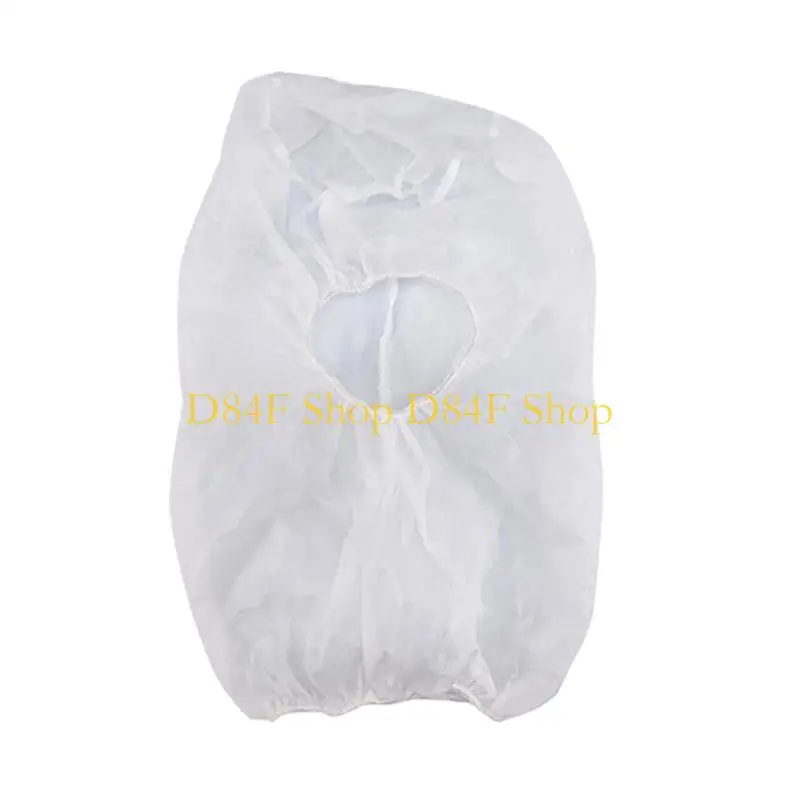 D84F 100Pcs Breathable Beard Hair Net Full Face Hood For Health Care And Cleaning