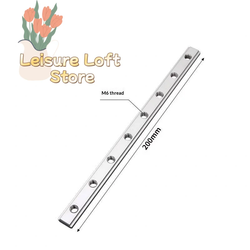 T-Slot M6 Sliding Nut Block Impact Resistant T Track Connector Hardware for Aluminum Profile Outdoor Shed Build Projects