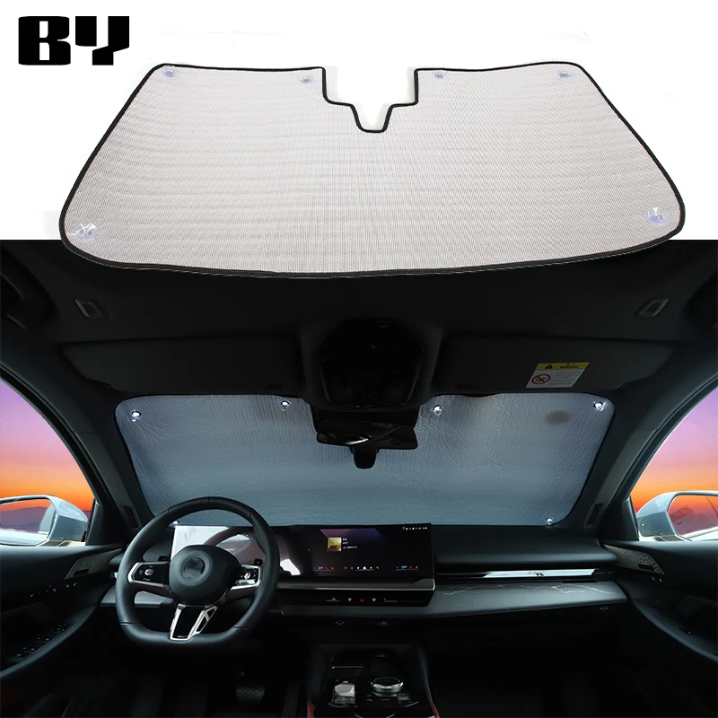 For BMW 5 Series G60 2024 Car Windshield Sunshade Reflective Sunshade Car Interior Protective Sunshade Accessories