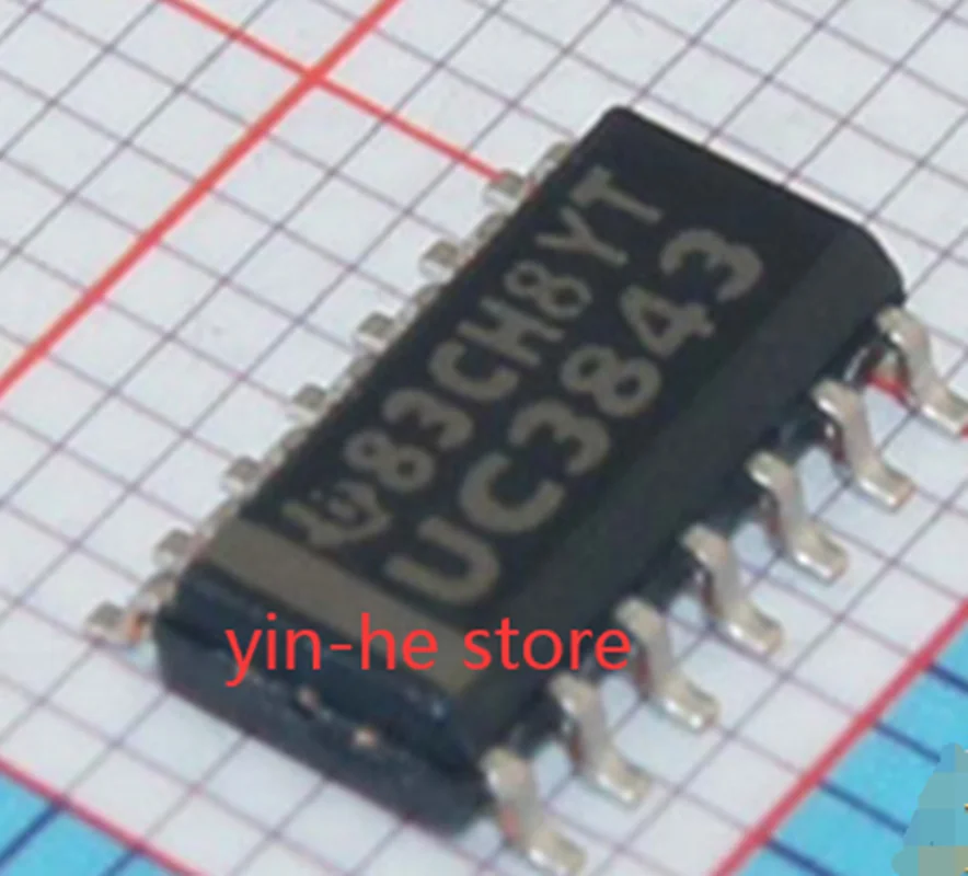 10PCS UC3843DR  UC3843 SOP14  new original genuine switching power supply chip UC3843DR