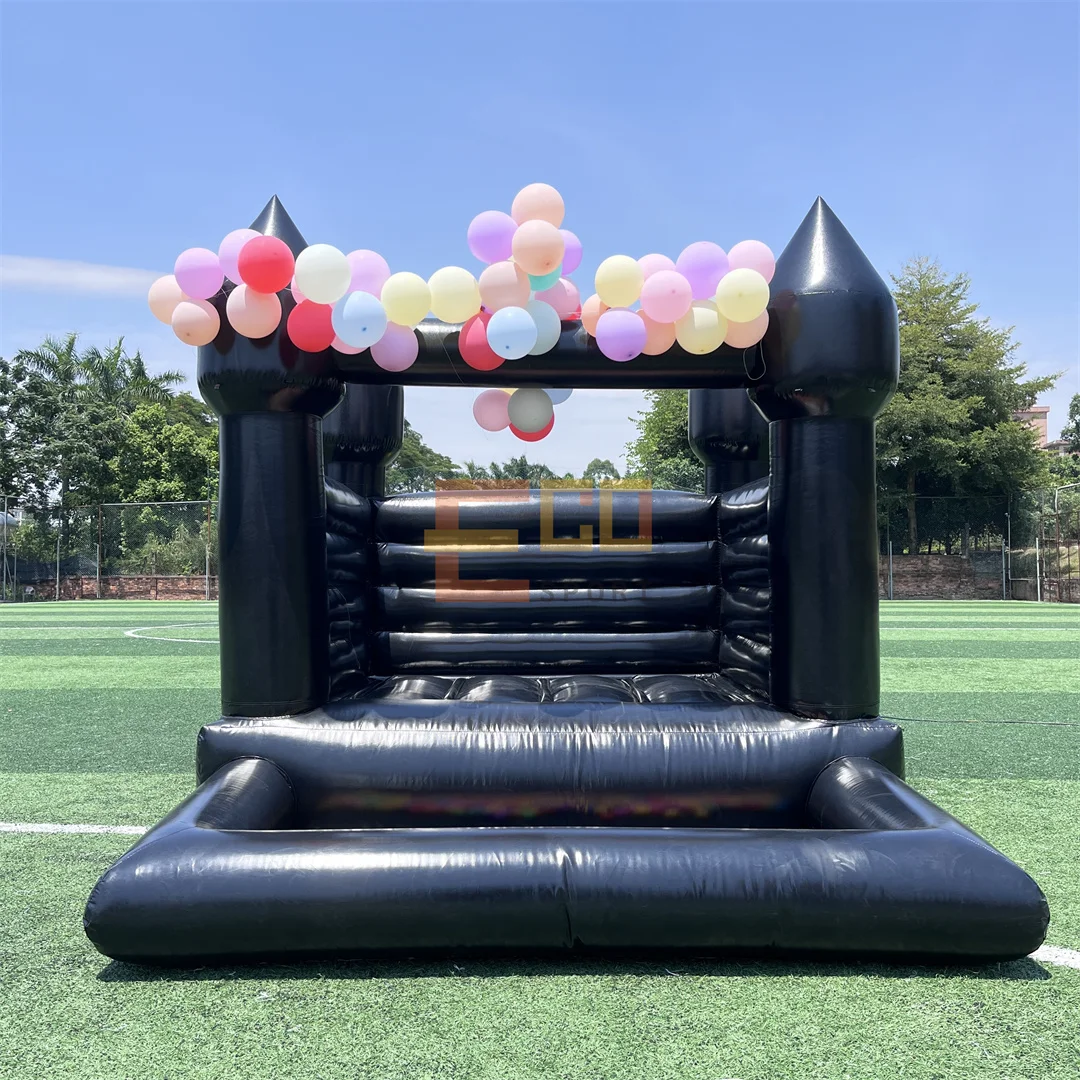 Commercial Grade White or Pink Bounce Jumping Castle Inflatable Bouncy House with Ball Pit for Kids for Wedding and Parties