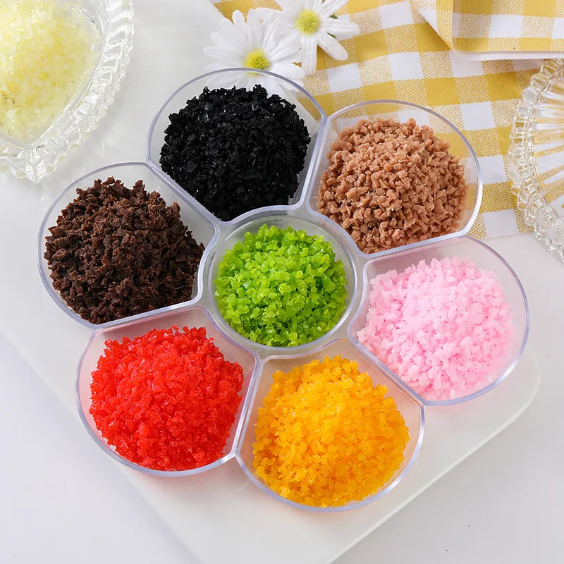 Color Simulation Chocolate Chip Polymer Clay Sprinkles DIY Candy Fake Cake Dessert Modle Decor Child Toy Craft Supplies 100g/LOT