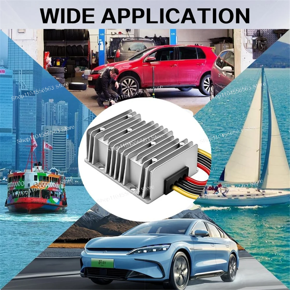 ​ ​ محول دفعة 12 فولت إلى 24 فولت تيار مستمر/تيار مستمر 480 وات 20 أمبير - منظم جهد مقاوم للماء لنظام مركبة السيارة والشاحنة ​ ​