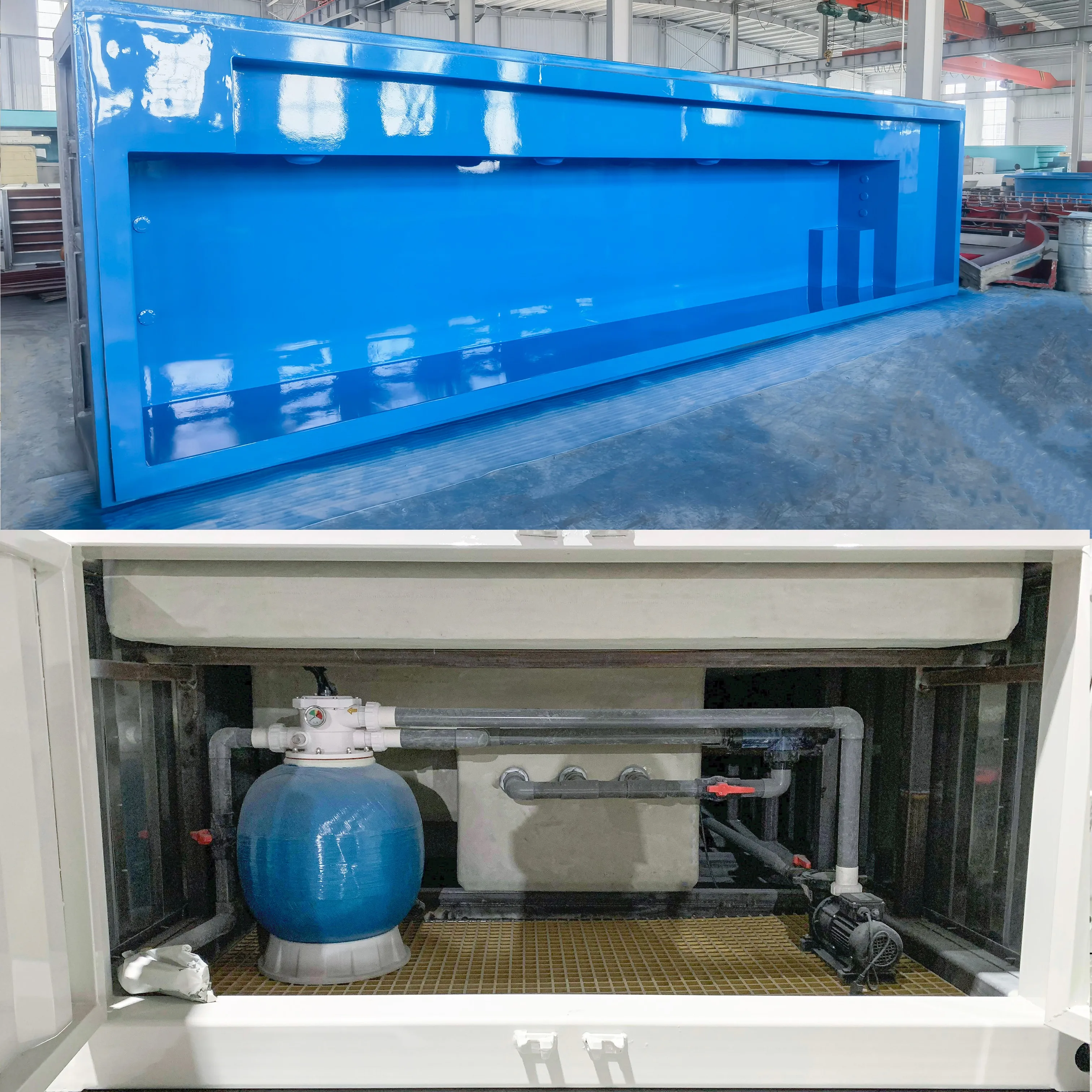 20ft الألياف الزجاجية فوق الأرض حاوية المنزل حمام سباحة مع نافذة 18ft 40ft الجاهزة في الهواء الطلق الحاويات حمام سباحة