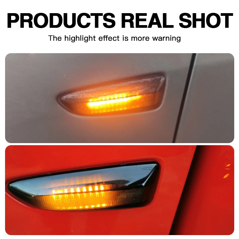 2PCS LED Side Marker Lights Canbus For Opel Astra J 2009-2015 K 2015-2019 Crossland Grandland X Turn Signal Lamp Car Accessories