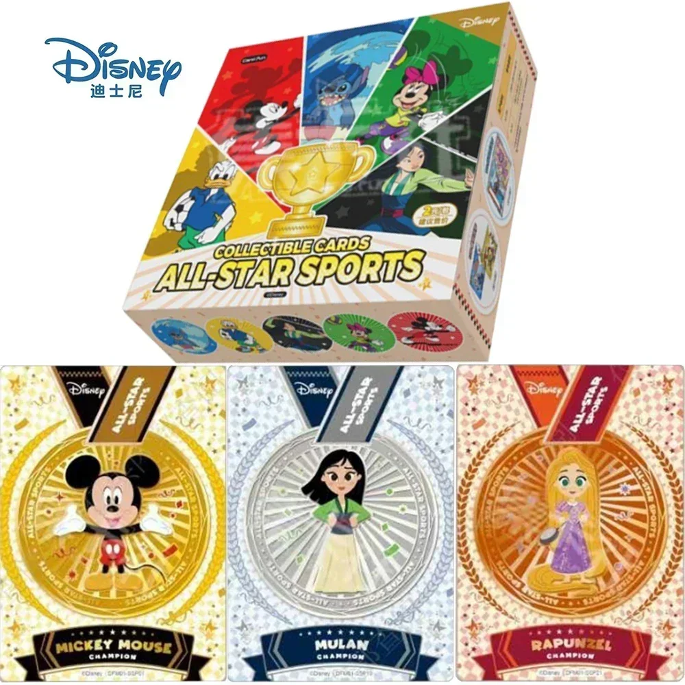 Genuine Disney Cards Star Sports Meeting Series Mickey Happy Party Animation Collectible Cards Toy Gift